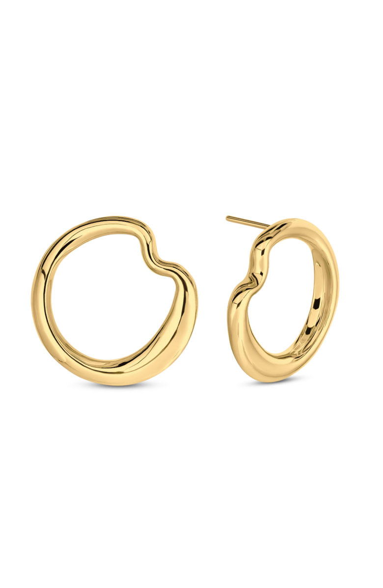 Nabs And Babs Tufa Silver Earrings, Main, color, Gold