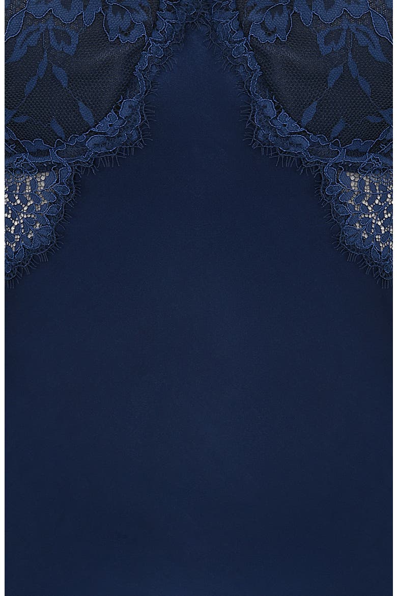 Cecilie Lace Corset Camisole, Alternate, color, NAVY