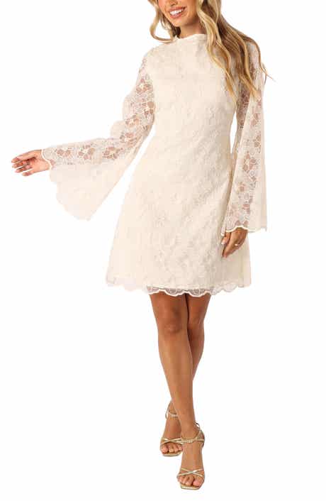Petal & Pup Quinn Bell Sleeve Lace Minidress