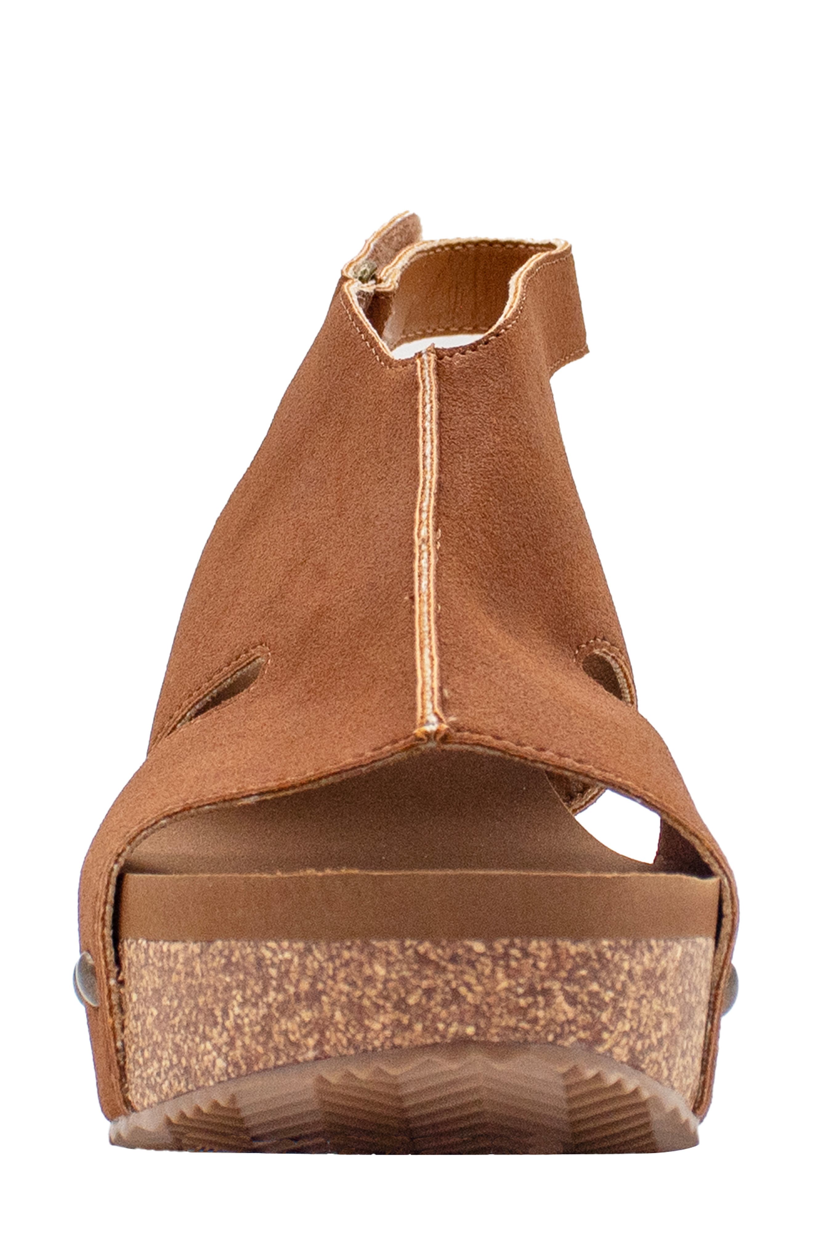 Volatile Beecher Slingback Platform Wedge Sandal, Alternate, color, Cognac