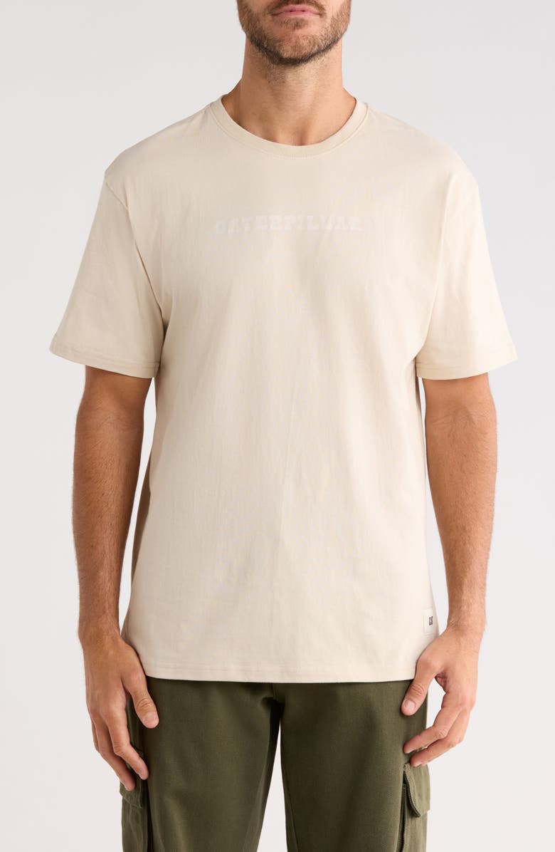 CAT WWR Days Work Relaxed Fit Cotton T-Shirt, Main, color, Oatmeal Cream