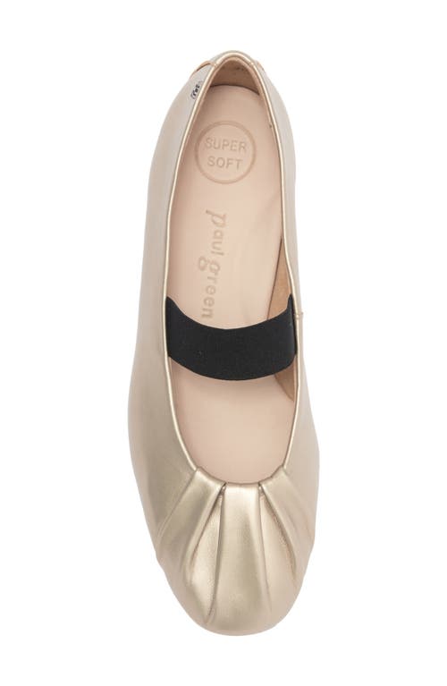Paul Green Vail Flat In Cachemire Metallic Leather