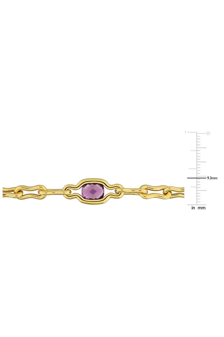 Amethyst Link Bracelet, Alternate, color, PURPLE