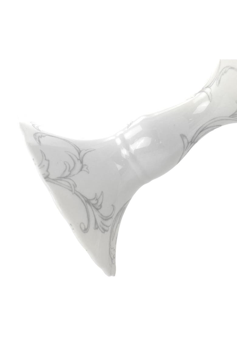 Fine Ceramic Cake Plate, Alternate, color, White