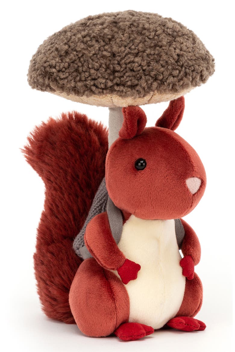 Fungi Forger Squirrel Stuffed Animal, Main, color, RED