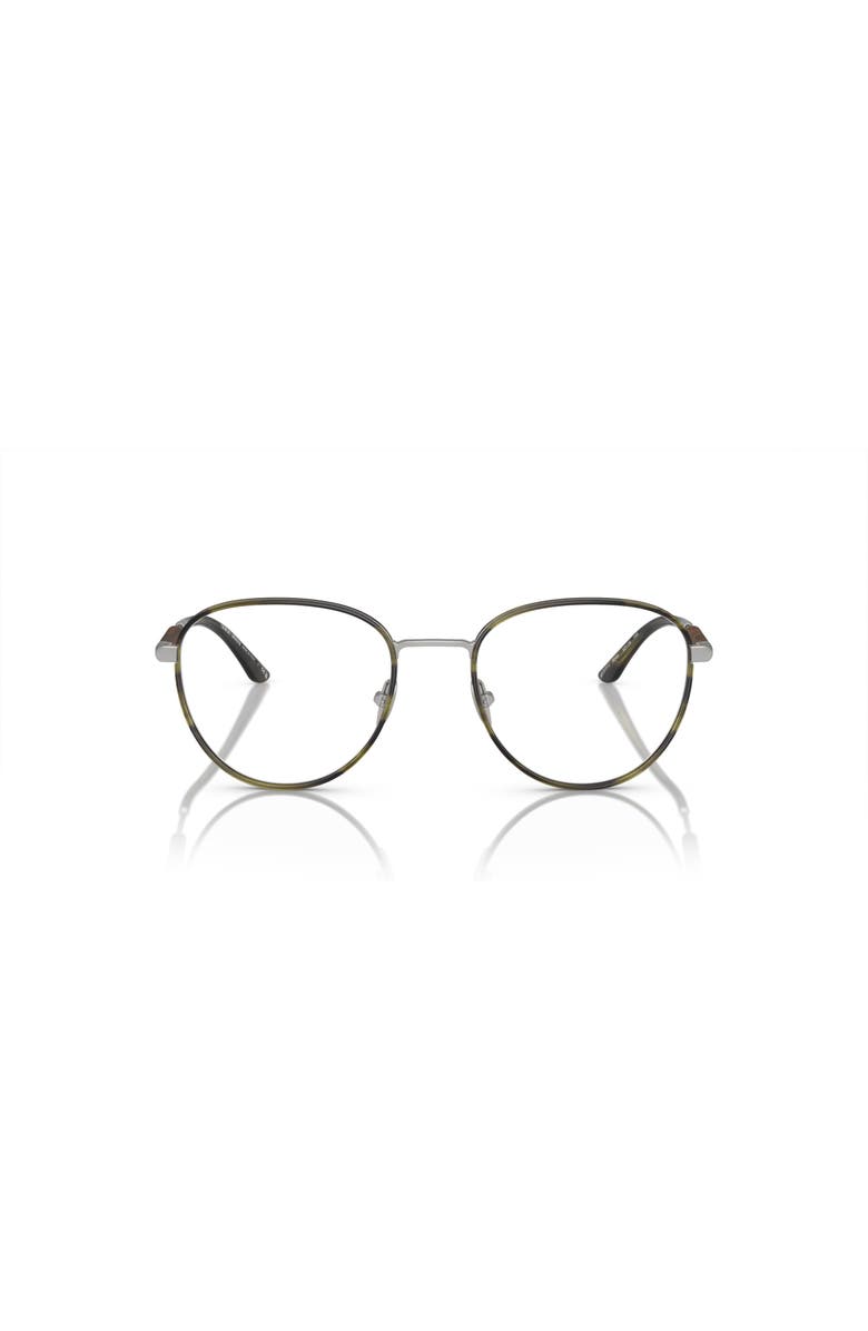 Giorgio Armani 52mm Phantos optical glasses, Alternate, color, Silver