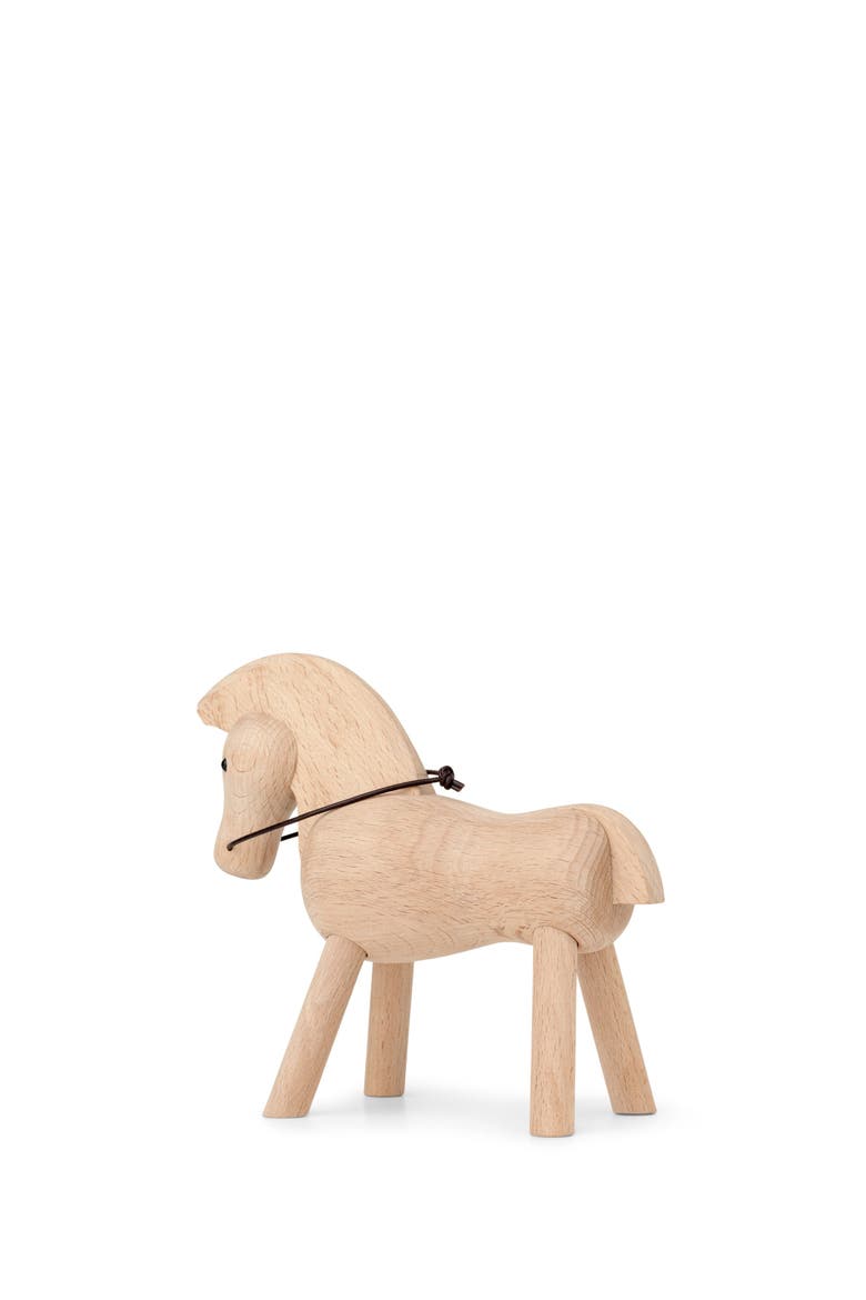 Kay Bojesen Horse, Alternate, color, Beech