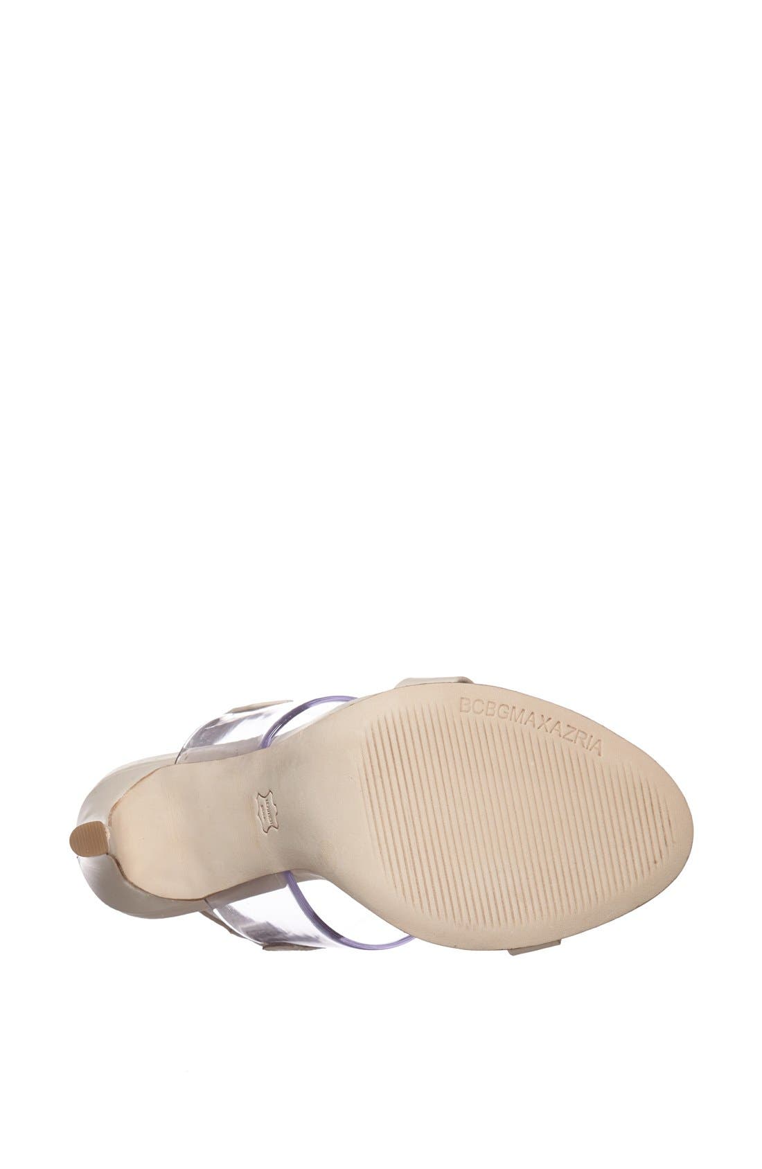'Jash' Sandal, Alternate, color, NATURAL/ CLEAR