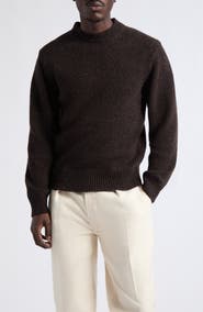 Drake's Donegal Merino Wool, Cashmere & Silk Crewneck Sweater