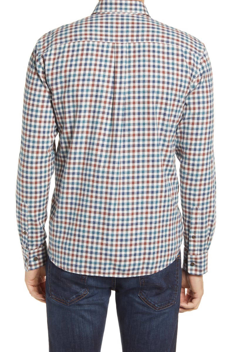 johnnie-O Hangin' Out Partee Check Flannel Button-Up Shirt, Alternate, color, 