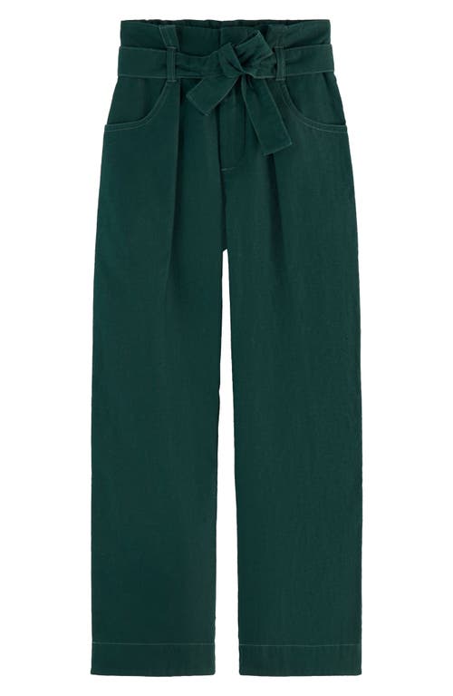 Scotch & Soda Kids' Paperbag Waist Belted Cotton Pants
