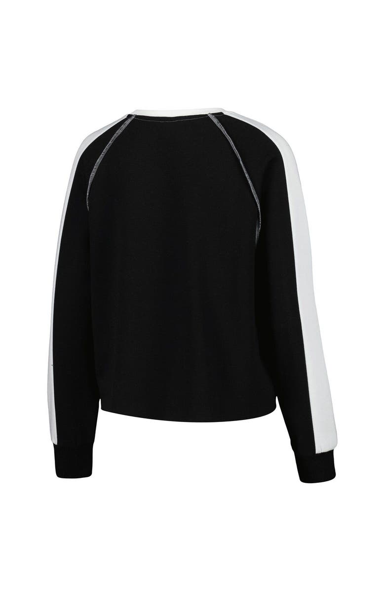 GAMEDAY COUTURE Women's Gameday Couture Black Florida State Seminoles Blindside Raglan Cropped Pullover Sweatshirt, Alternate, color, 