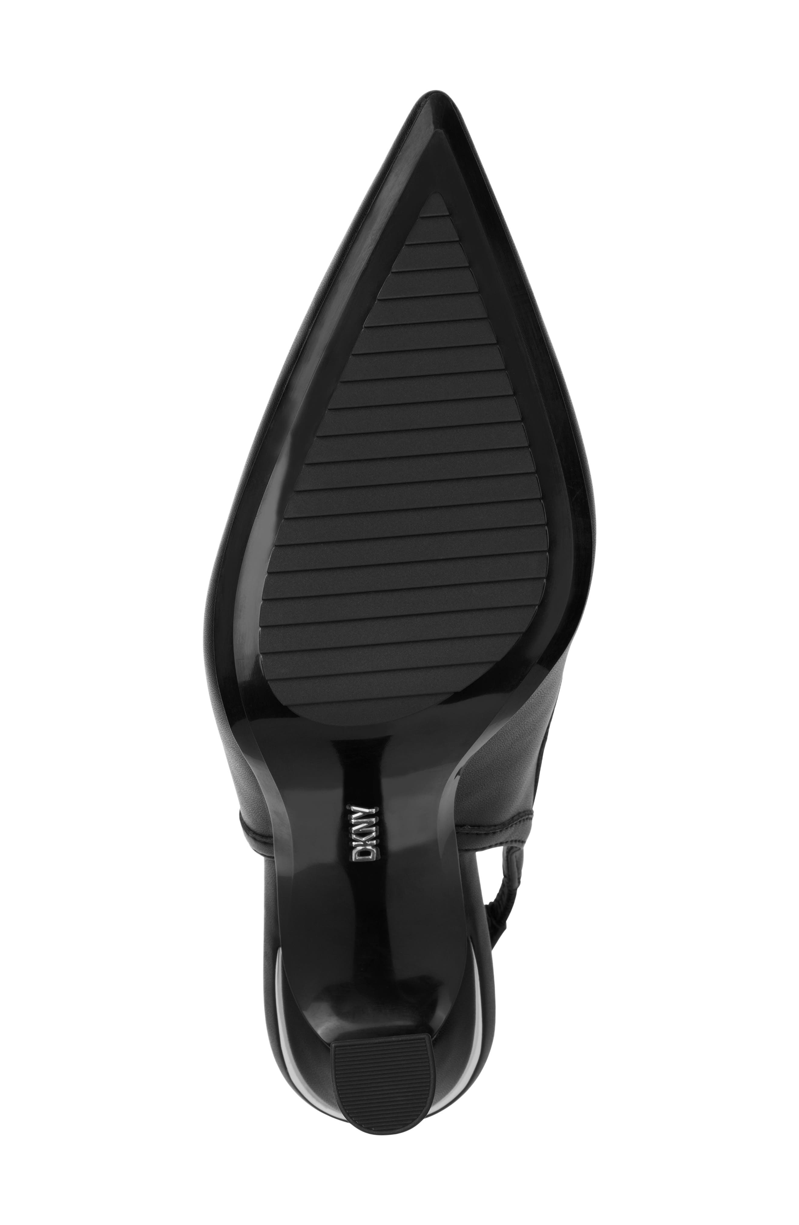 DKNY Cinette Slingback Pointed Toe Pump, Alternate, color, Black