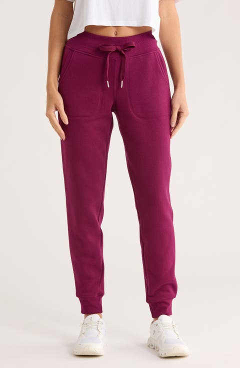 Rib Trim Fleece Joggers