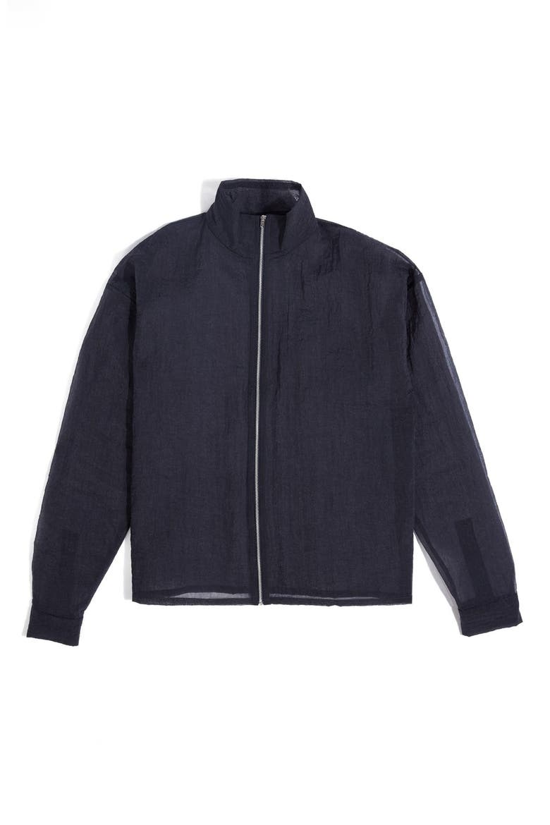 'Robe' Track Jacket, Main, color, NAVY BLUE TRANSPARENT