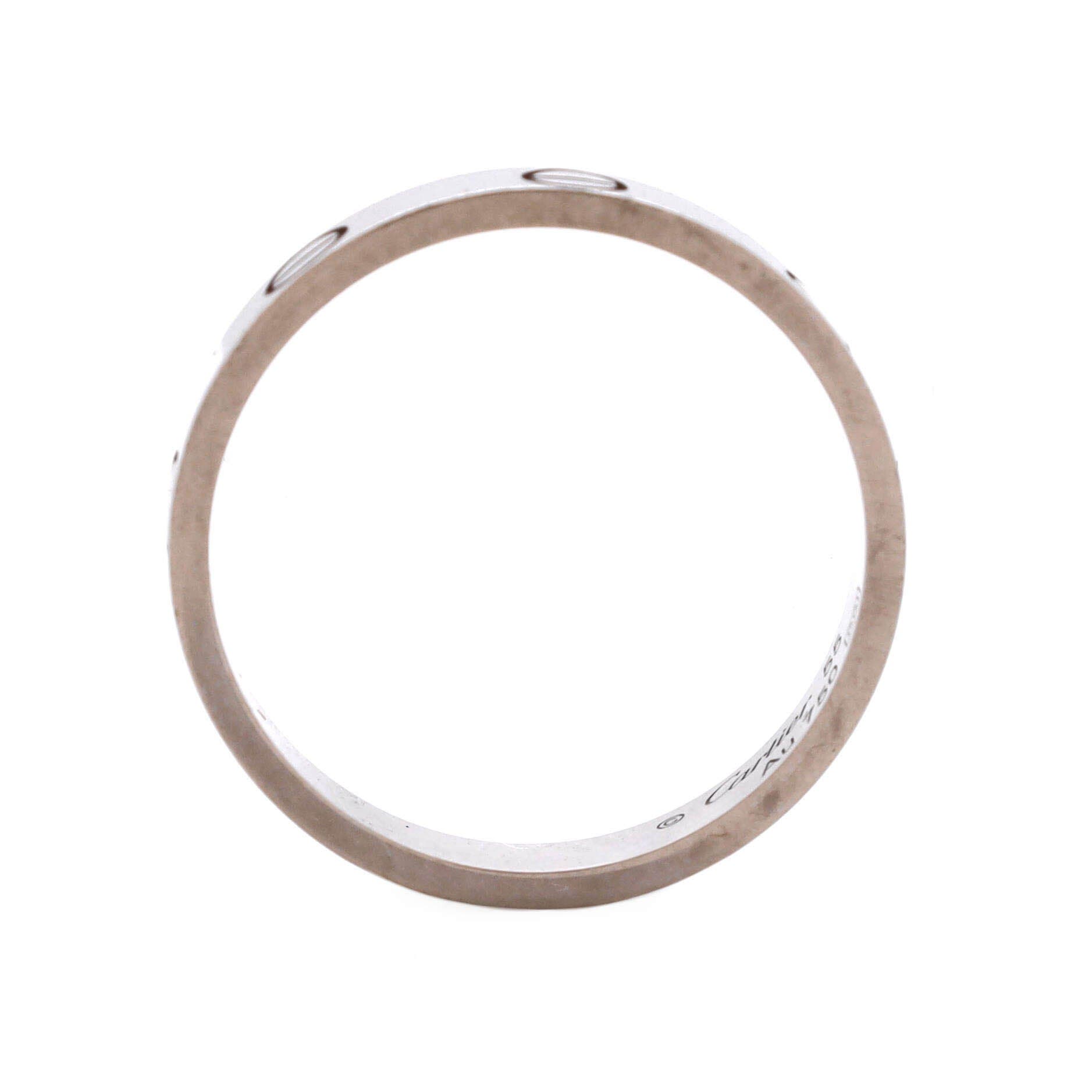 Love Wedding Band Ring 18K White Gold, Alternate, color, Metallic Gold