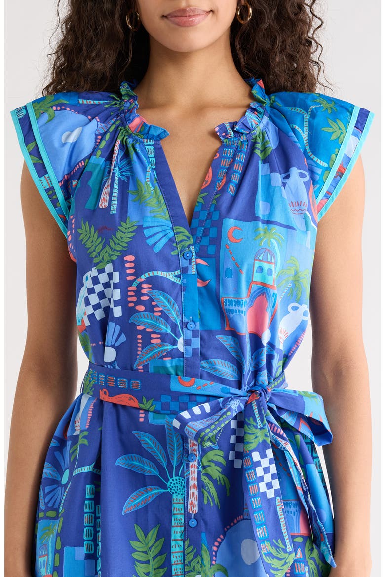 Punta Alta Olera Shift Dress, Alternate, color, COBALT-COMBO