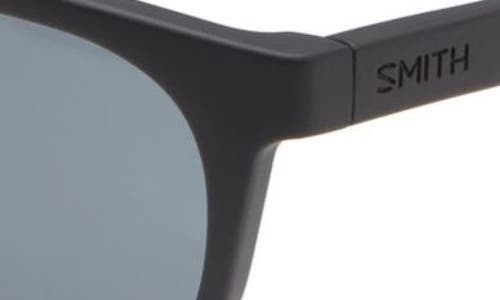Smith Easbank Core 52mm Polarized Round Sunglasses In Black