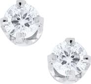 Mignonette 14k White Gold & Diamond Earrings