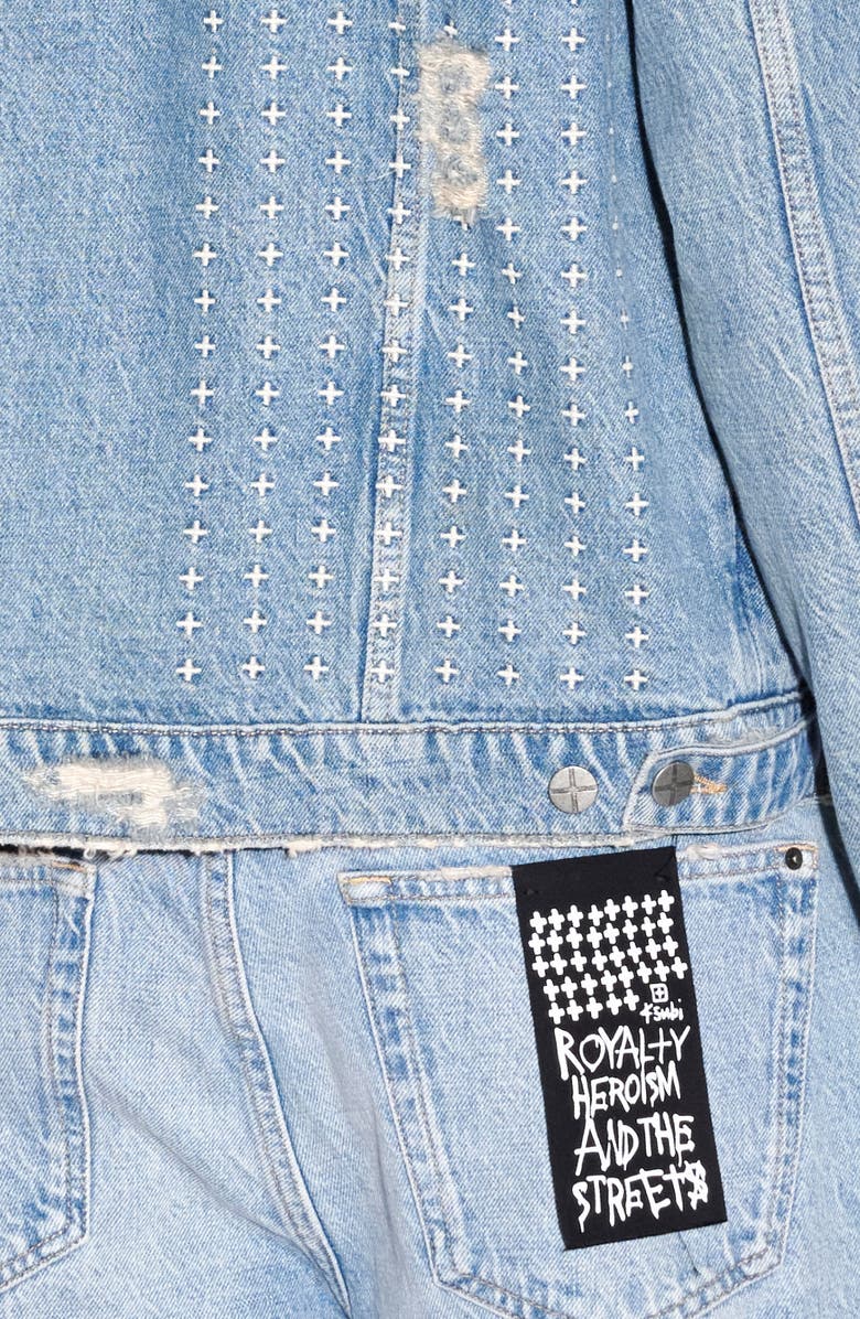 Ksubi Heritage Repair Classic Fit Denim Jacket, Alternate, color,