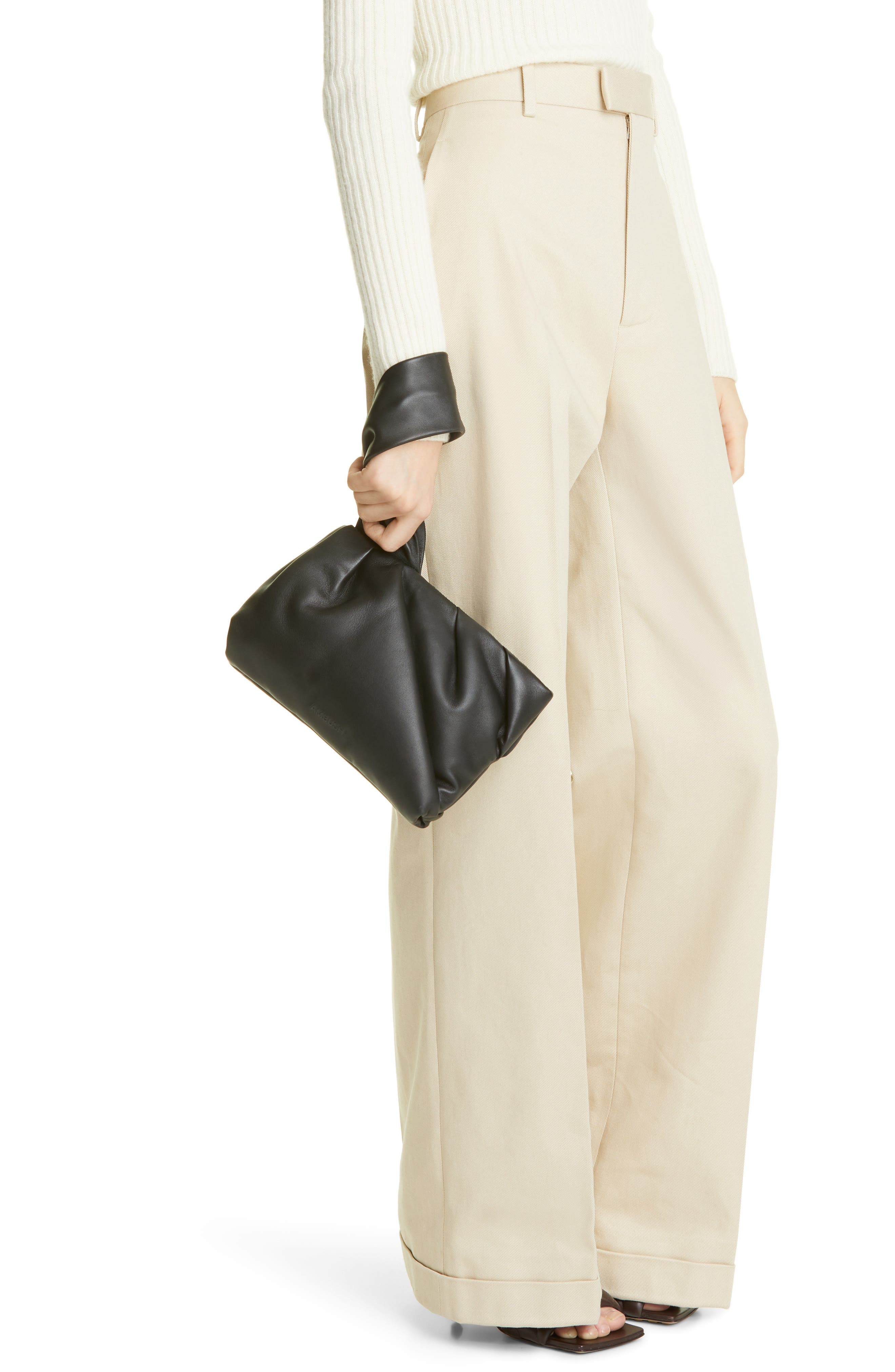 Ambush Nejiri Leather Wristlet Clutch, Alternate, color, 