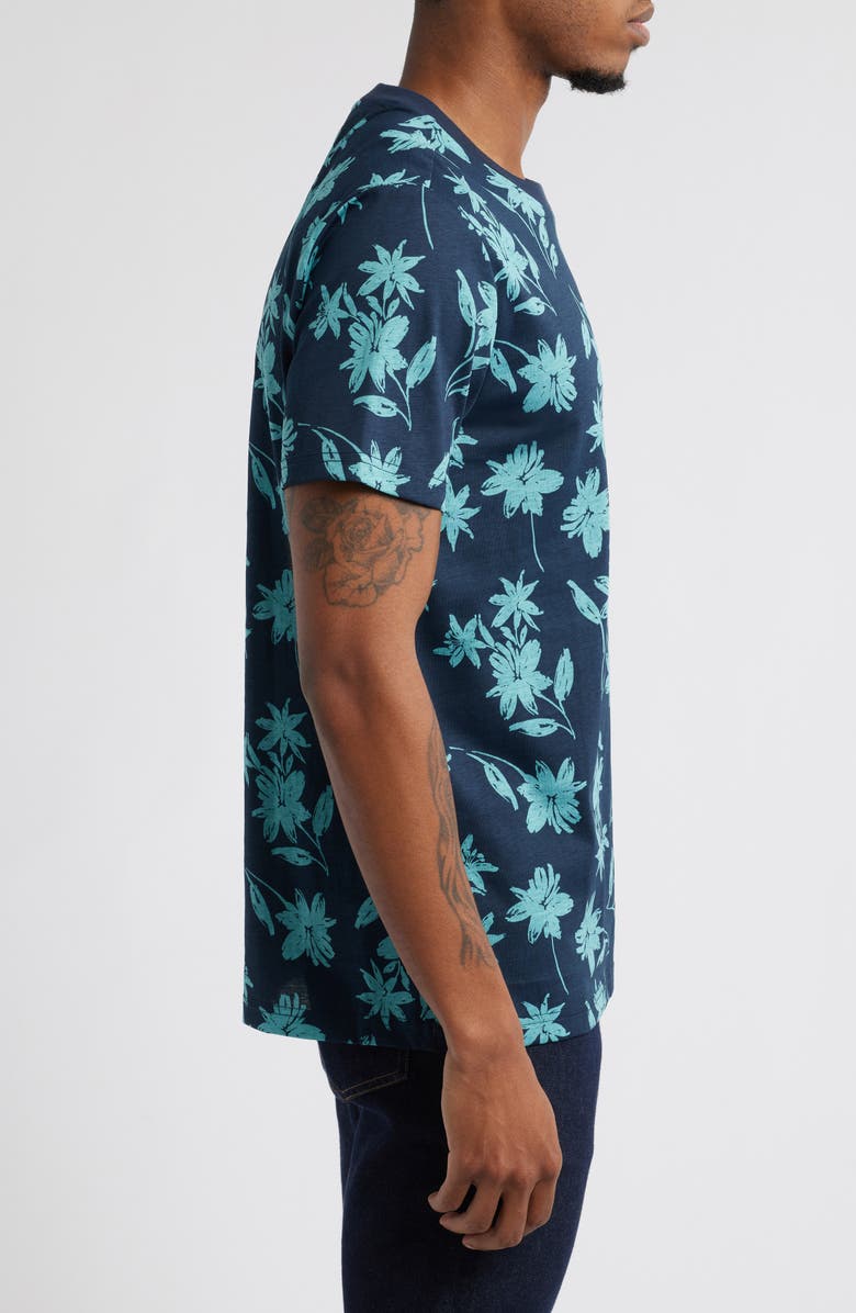 Original Penguin Floral Print T-Shirt, Alternate, color, 