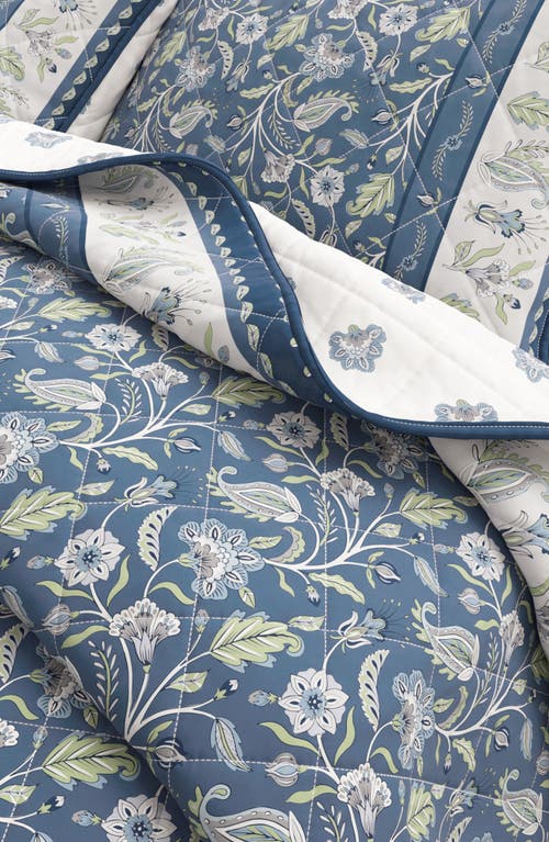 WOVEN & WEFT WOVEN & WEFT BOHO FLORAL PRINT QUILT & SHAMS SET