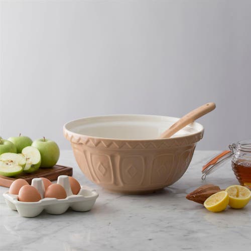 Mason Cash Cane Collection Size 6 Mixing Bowl, 6.35 Quart In Brown