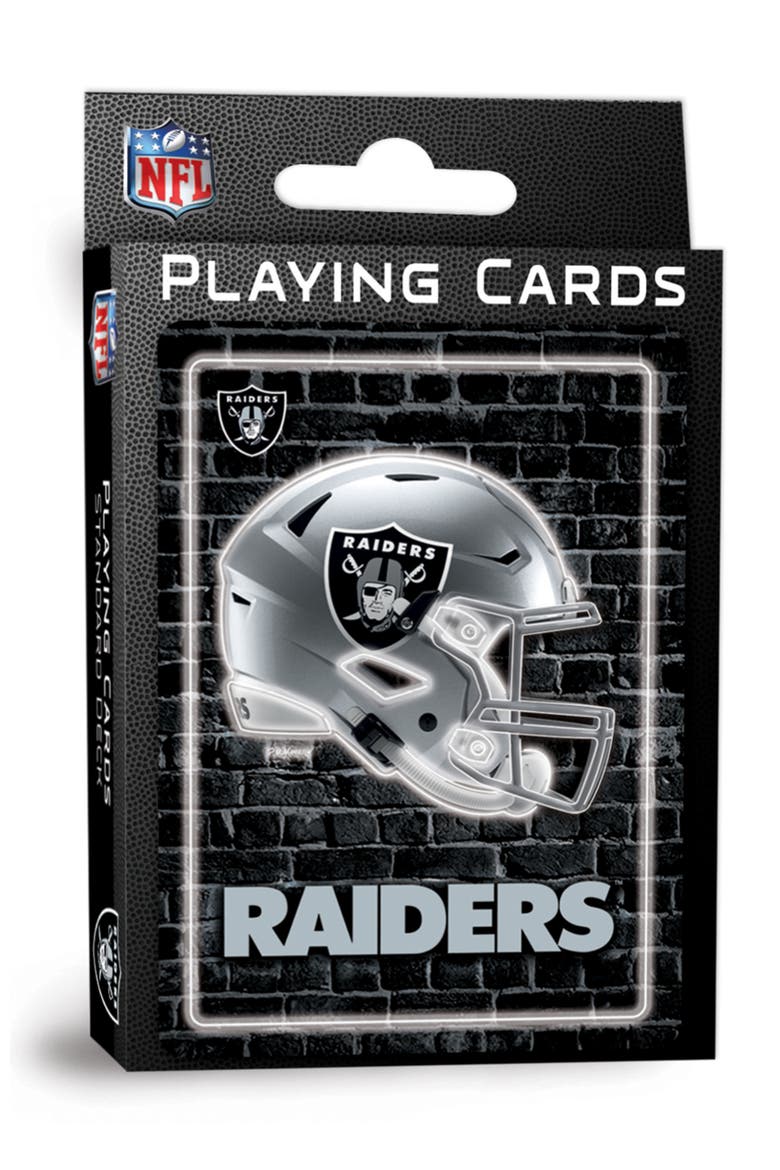 Las Vegas Raiders Neon Playing Cards, Main, color, Multicolor