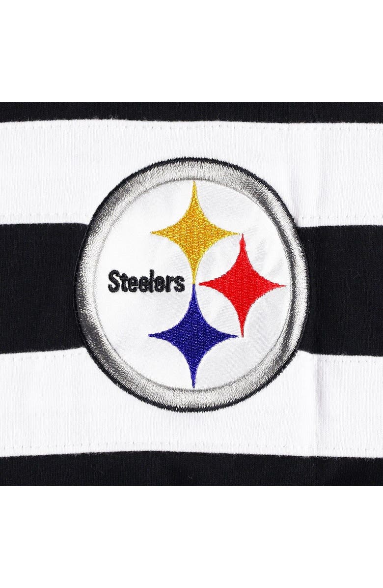 STARTER Men's Starter Black/White Pittsburgh Steelers Halftime Long Sleeve T-Shirt, Alternate, color, 