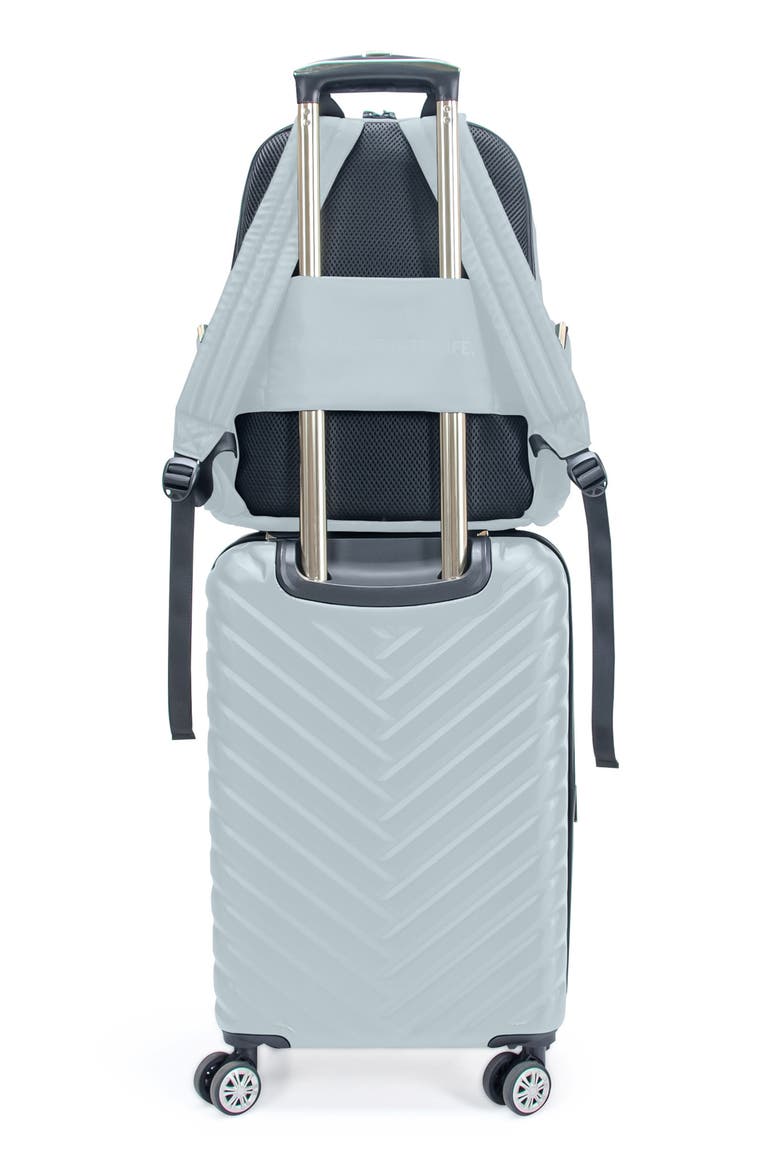 Madison Square 2-Piece Hardside Carry-On Luggage & Backpack Set, Alternate, color, SLATE