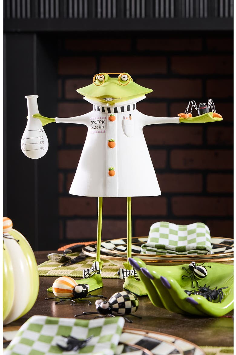 Patience Brewster Dr. Wacko Frog Figurine, Alternate, color, GREEN