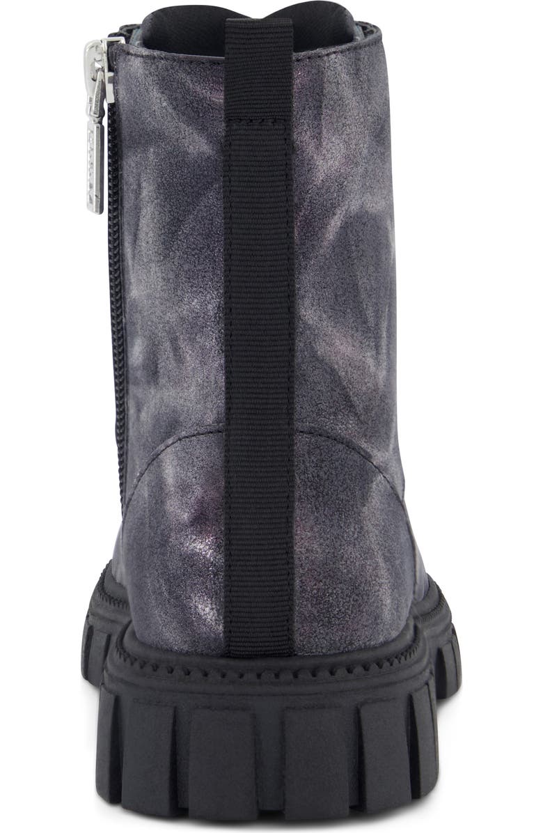 DKNY Kids' Carrie Shine Combat Boot, Alternate, color, Black