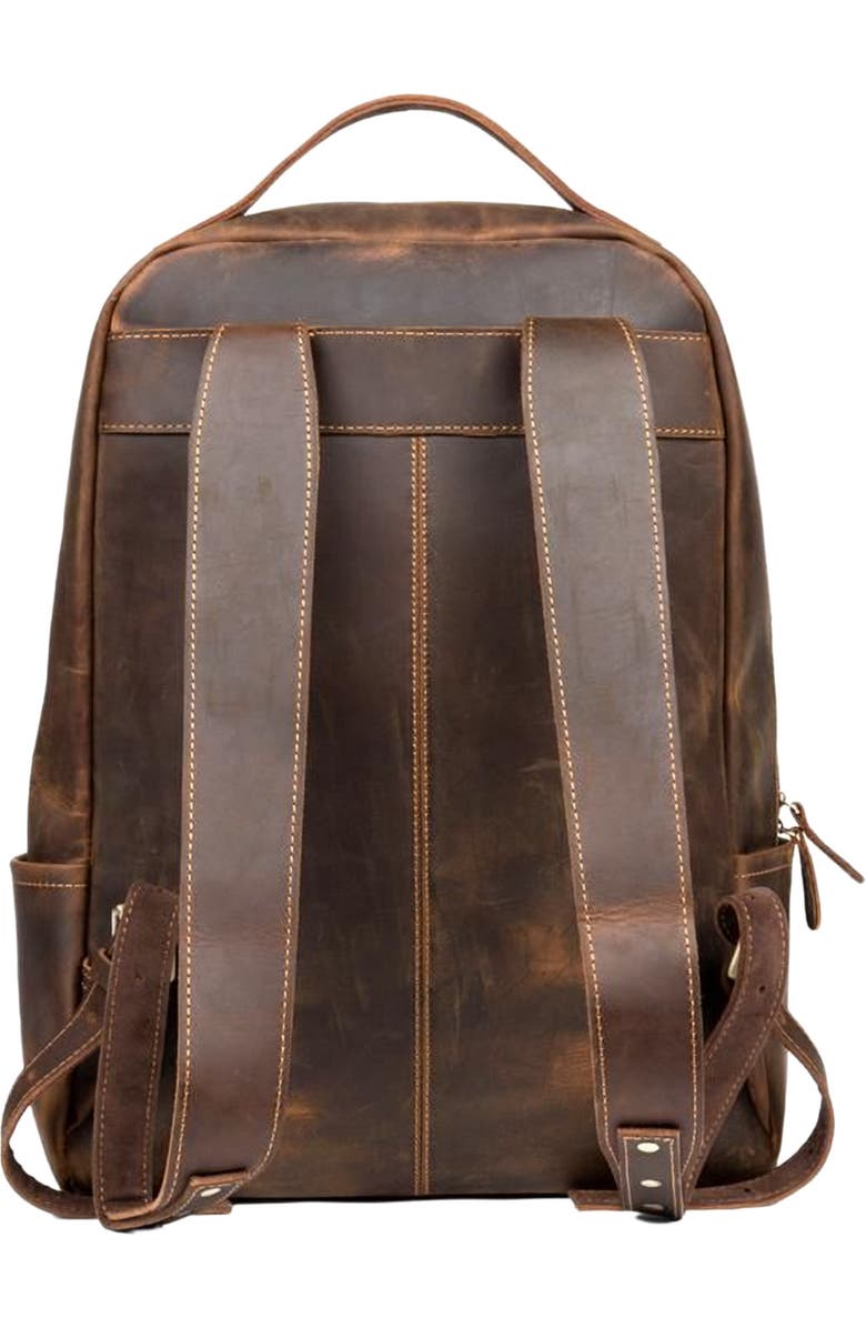 STEEL HORSE LEATHER The Vernon Backpack | Genuine Vintage Leather Minimalist Backpack, Alternate, color, Brown