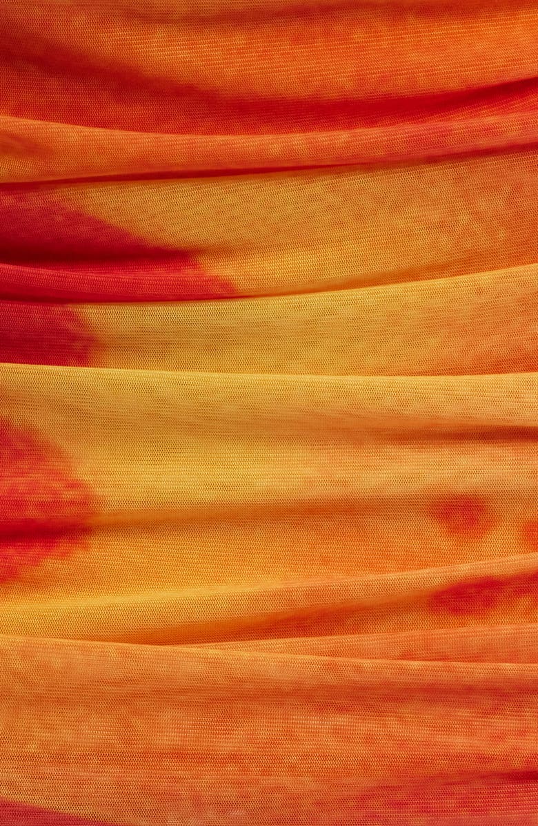 Feners Susurro Print Semi Sheer Maxi Skirt, Alternate, color, Peach