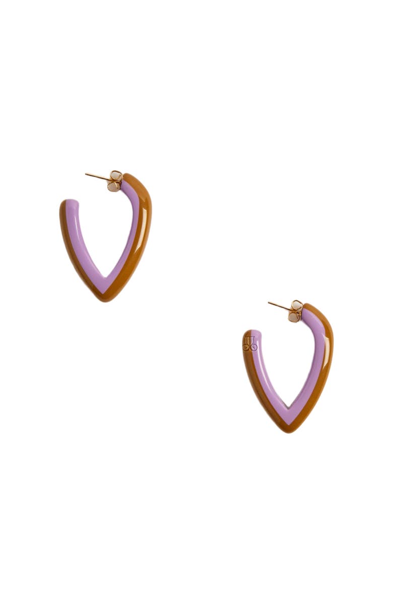 La DoubleJ Dew Earrings Bicolor Mini Bicolor Lilac, Main, color,