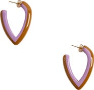 La DoubleJ Dew Earrings Bicolor Mini Bicolor Lilac