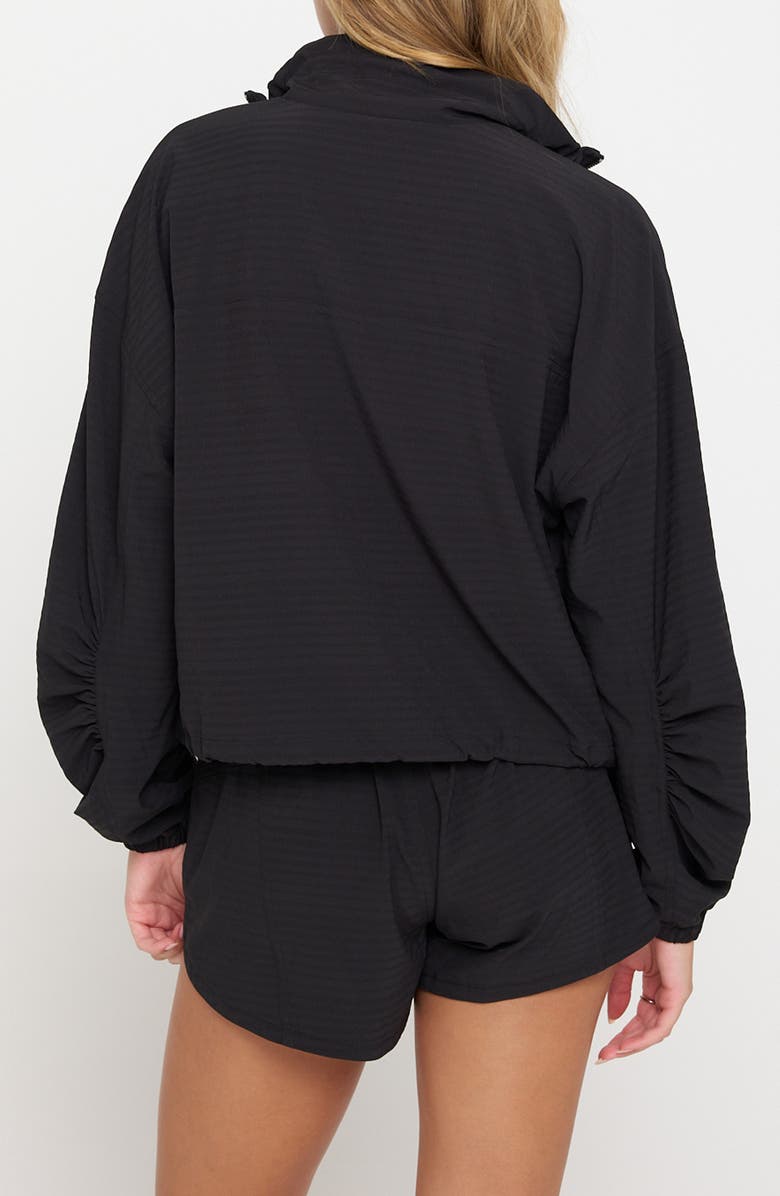 Spiritual Gangster Elana Crop Zip Woven Active Jacket, Alternate, color, 