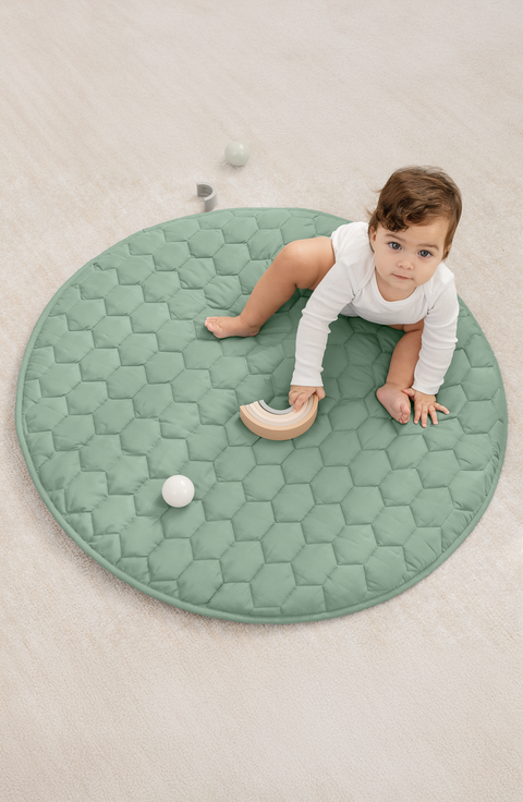 Premium Play Mat with Non-Slip Bottom, Round