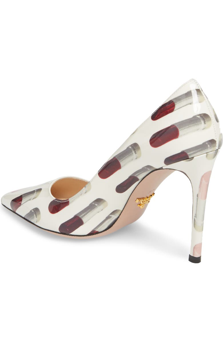 Prada Pointy Toe Lipstick Pump, Alternate, color,