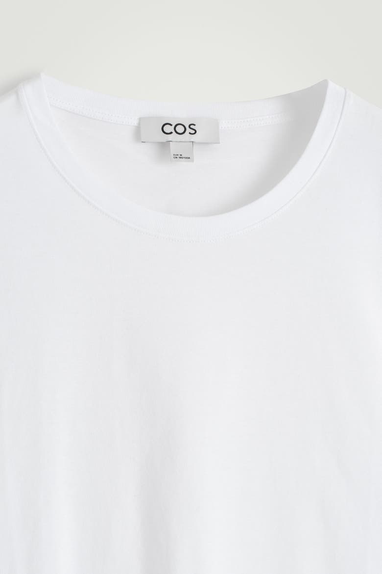 Cotton Crew-Neck T-Shirt, Alternate, color, WHITE