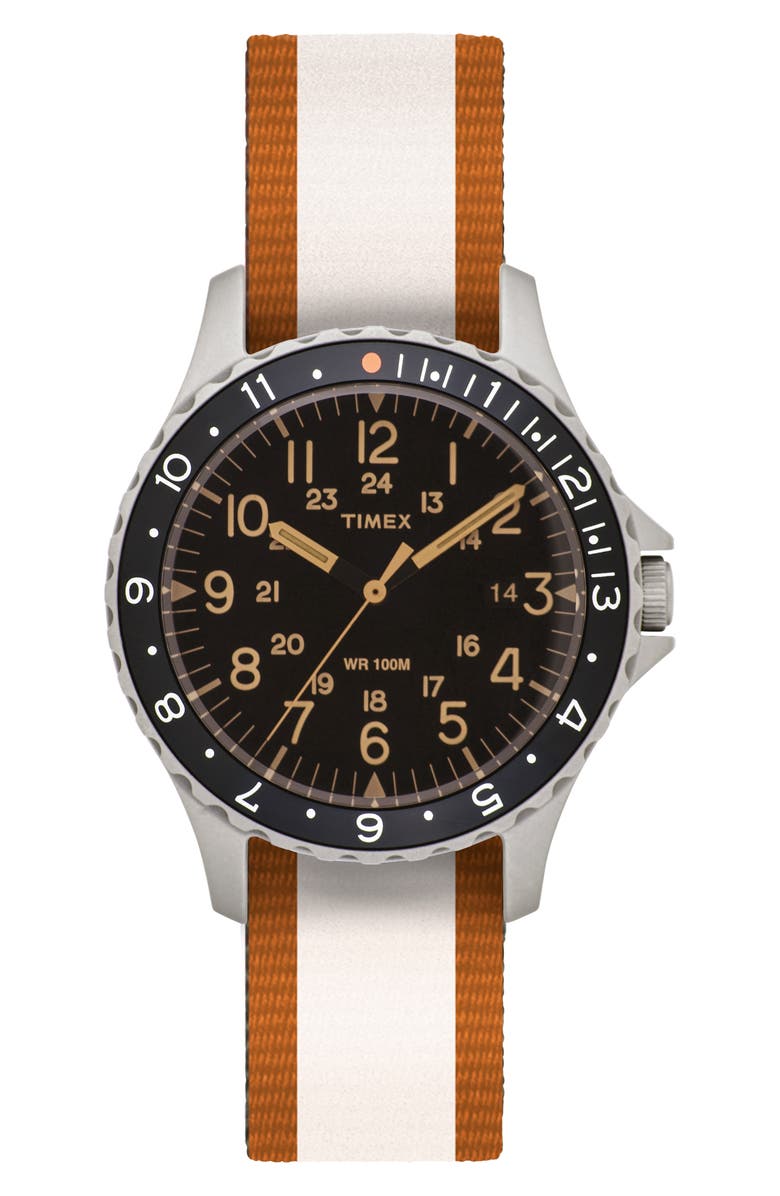 Timex<sup>®</sup> ARCHIVE Navi Ocean Reversible NATO Strap Watch, 38mm, Alternate, color, 