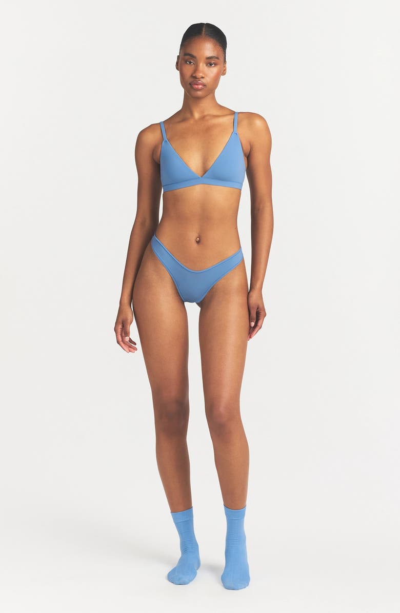 SKIMS Fits Everybody Triangle Bralette, Alternate, color, Arctic