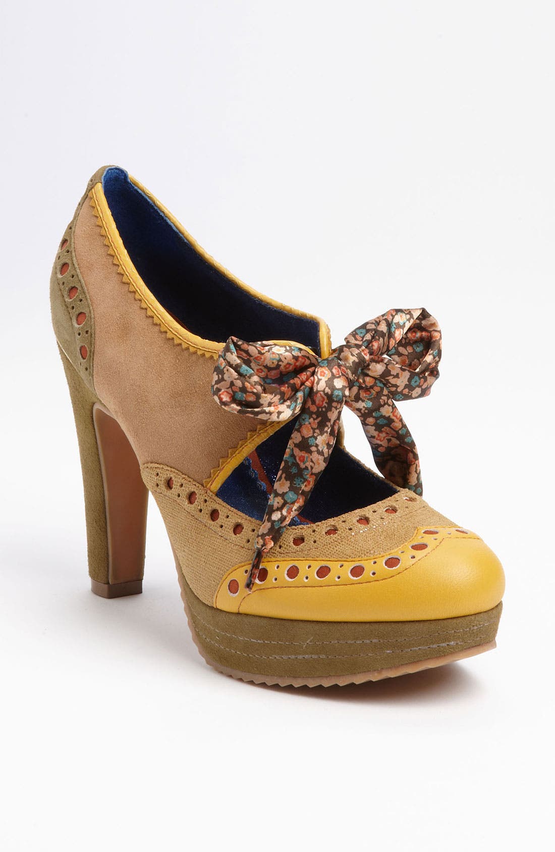 'Foolproof' Pump, Main, color, MUSTARD LEATHER