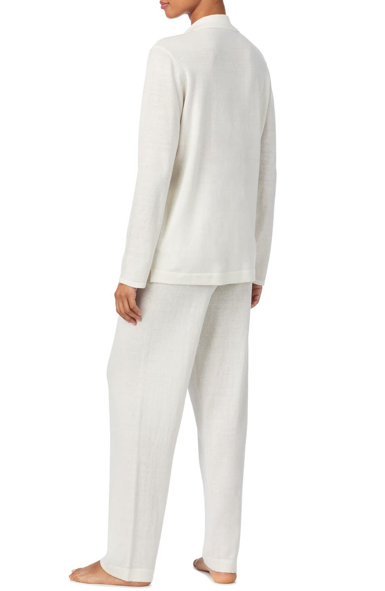 Lauren Ralph Lauren Cotton & Cashmere Pajamas, Alternate, color, Cream