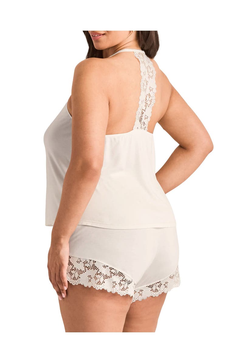 Adore Me Jacky Pajama Cami & Shorts Set, Alternate, color, Light White