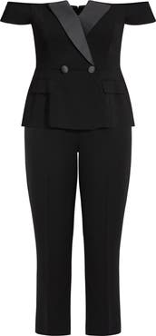 City Chic Sexy Off the Shoulder Jumpsuit