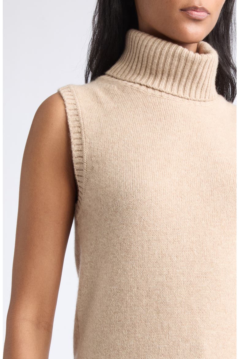 Mazzy Cashmere Sleeveless Sweater, Alternate, color, OATMEAL