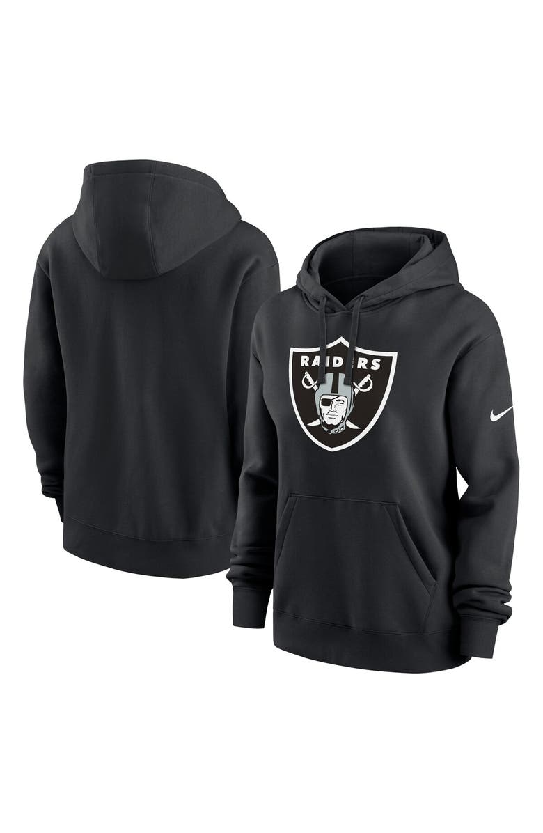 Nike Women's Nike Black Las Vegas Raiders Club Fleece Pullover Hoodie, Main, color, Black
