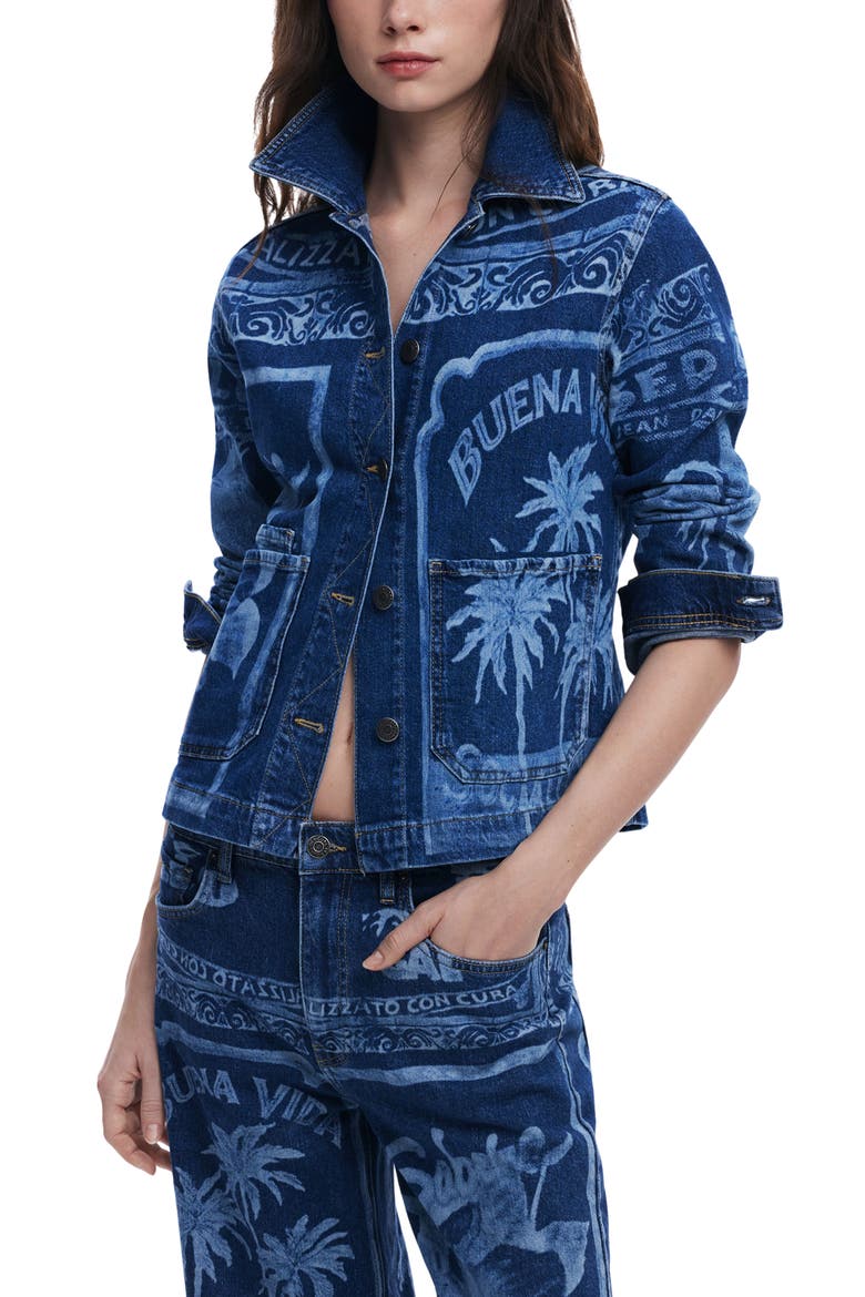 Trucker Jacket, Main, color, MEDIUM BLUE